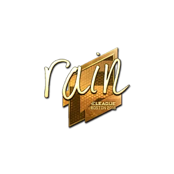 Sticker | rain (Gold) | Boston 2018
