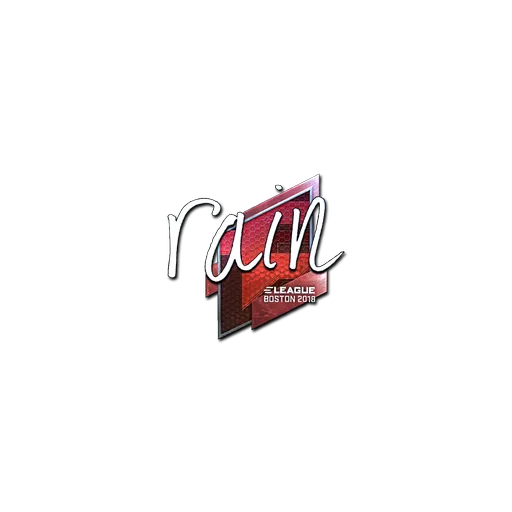 Sticker | rain (Foil) | Boston 2018