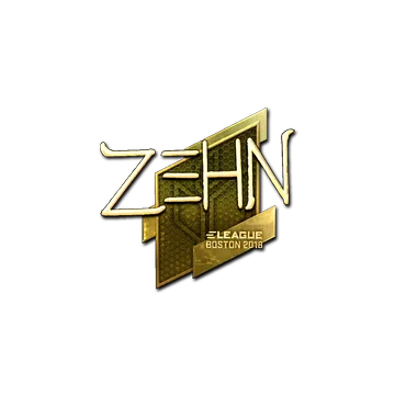 Sticker | zehN (Gold) | Boston 2018