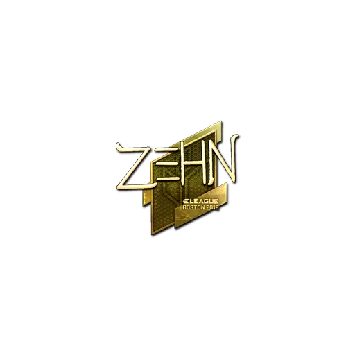 Наклейка | zehN (золотая) | Бостон-2018