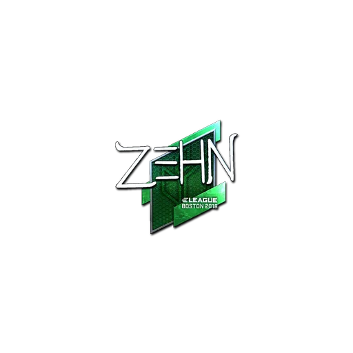Наклейка | zehN (металлическая) | Бостон-2018