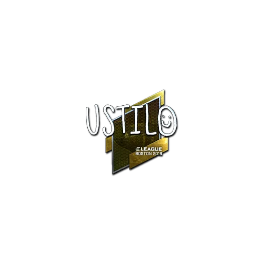 Наклейка | USTILO (металлическая) | Бостон-2018