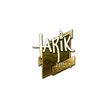 Sticker | tarik (Gold) | Boston 2018
