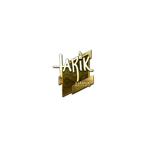 Наклейка | tarik (золотая) | Бостон-2018
