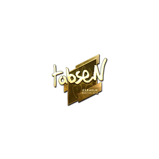 Наклейка | tabseN (золотая) | Бостон-2018