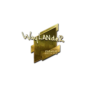 Sticker | wayLander (Gold) | Boston 2018
