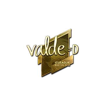 Sticker | v4lde (Gold) | Boston 2018