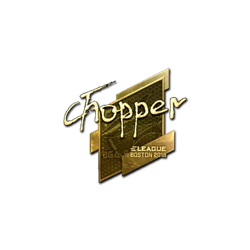Sticker | chopper (Gold) | Boston 2018