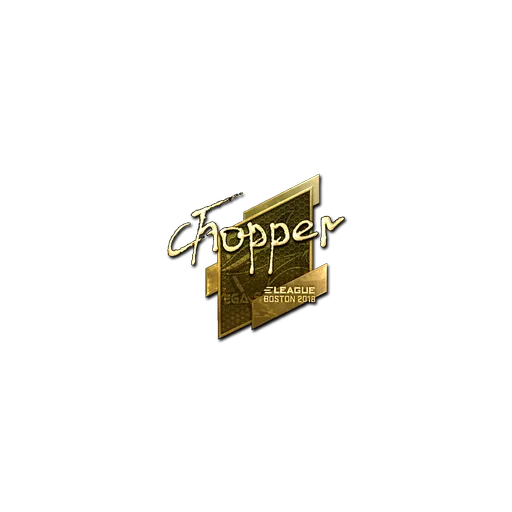 Наклейка | chopper (золотая) | Бостон-2018