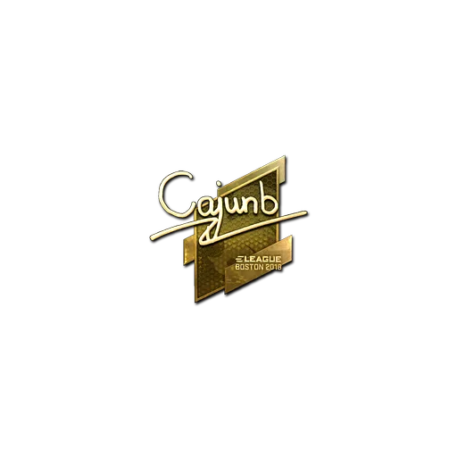 Наклейка | cajunb (золотая) | Бостон-2018