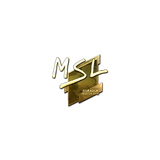 Наклейка | MSL (золотая) | Бостон-2018