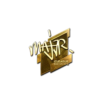Sticker | MAJ3R (Gold) | Boston 2018