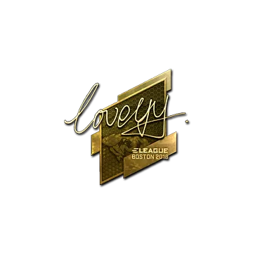 Sticker | LoveYY (Gold) | Boston 2018
