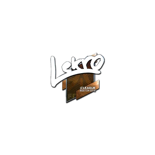 Наклейка | Lekr0 (металлическая) | Бостон-2018