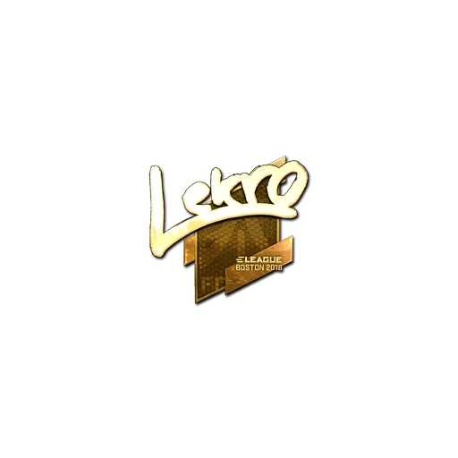 Sticker | Lekr0 (Gold) | Boston 2018
