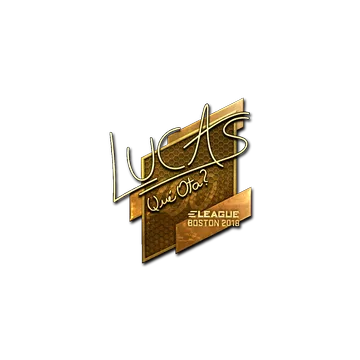 Sticker | LUCAS1 (Gold) | Boston 2018