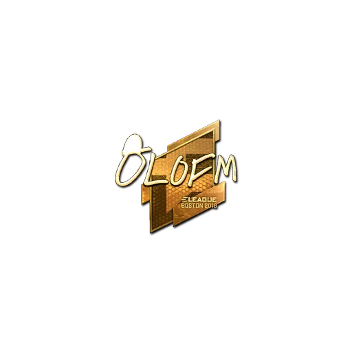 Sticker | olofmeister (Gold) | Boston 2018