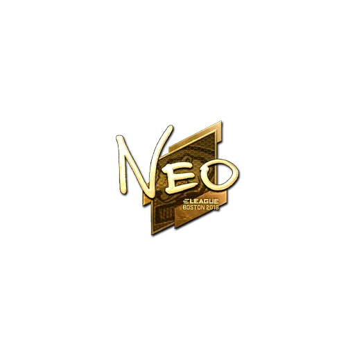 Наклейка | NEO (золотая) | Бостон-2018