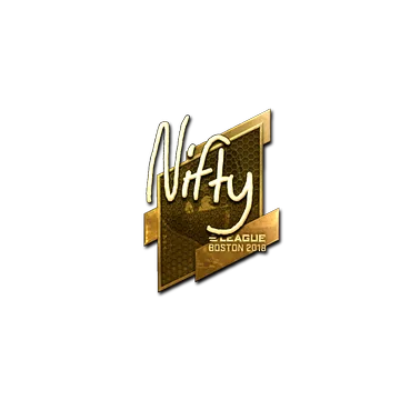 Sticker | Nifty (Gold) | Boston 2018