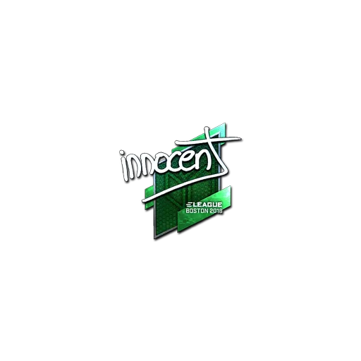 Наклейка | innocent (металлическая) | Бостон-2018