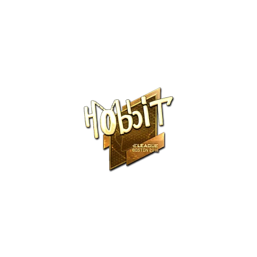 Наклейка | Hobbit (золотая) | Бостон-2018