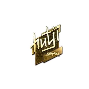 Sticker | hutji (Gold) | Boston 2018