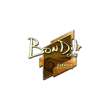 Sticker | bondik (Gold) | Boston 2018