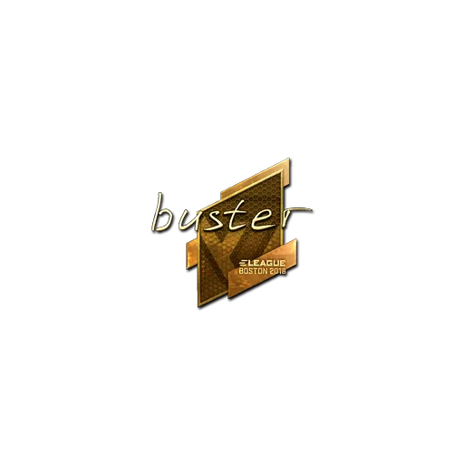 Наклейка | buster (золотая) | Бостон-2018