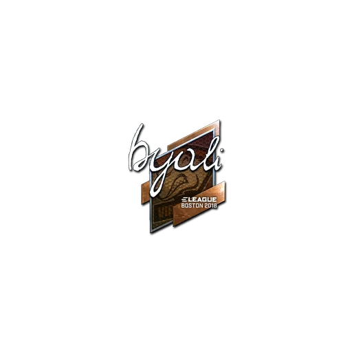 Наклейка | byali (металлическая) | Бостон-2018