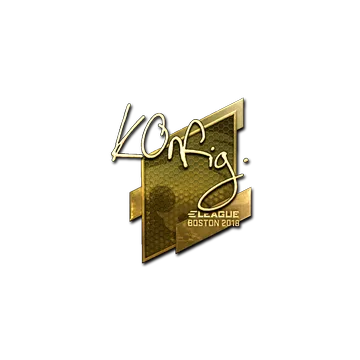 Sticker | k0nfig (Gold) | Boston 2018