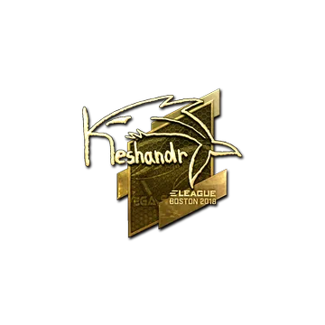 Sticker | keshandr (Gold) | Boston 2018