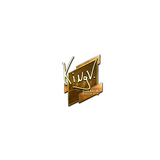 Sticker | kNgV- (Gold) | Boston 2018
