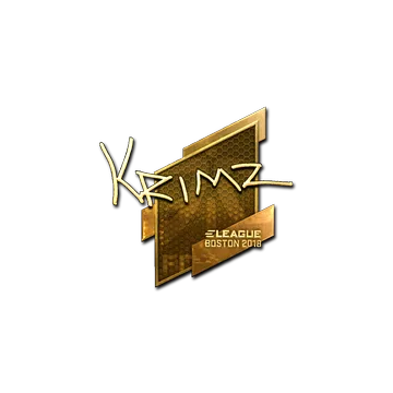 Sticker | KRIMZ (Gold) | Boston 2018