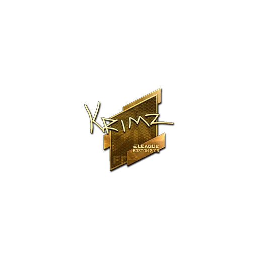 Наклейка | KRIMZ (золотая) | Бостон-2018