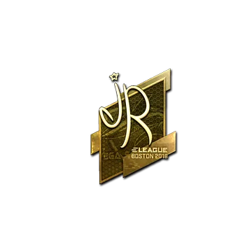 Sticker | jR (Gold) | Boston 2018