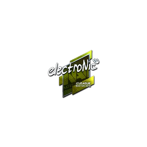 Наклейка | electronic (металлическая) | Бостон-2018