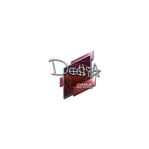 Наклейка | Dosia (металлическая) | Бостон-2018