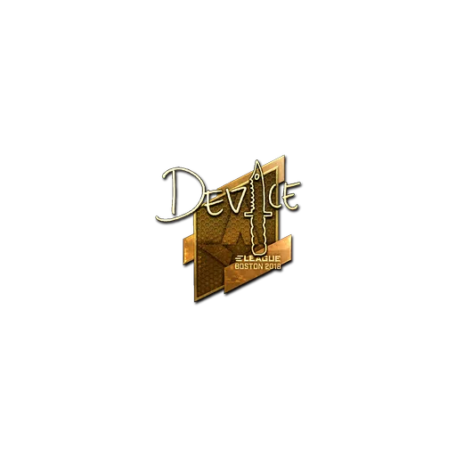 Наклейка | device (золотая) | Бостон-2018