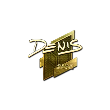 Sticker | denis (Gold) | Boston 2018