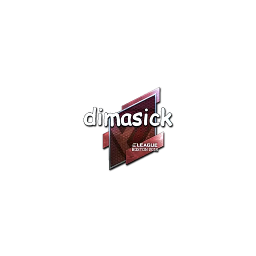Наклейка | dimasick (металлическая) | Бостон-2018