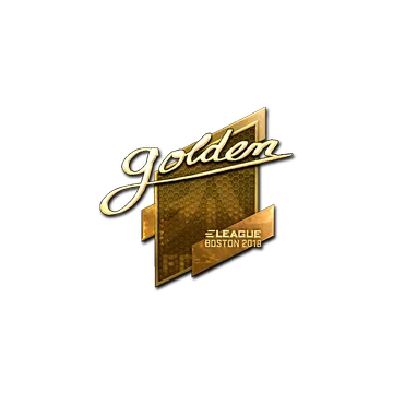 Sticker | Golden (Gold) | Boston 2018