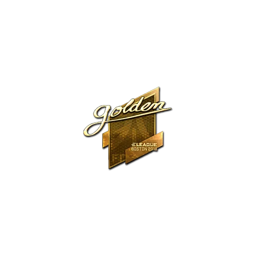 Наклейка | Golden (золотая) | Бостон-2018