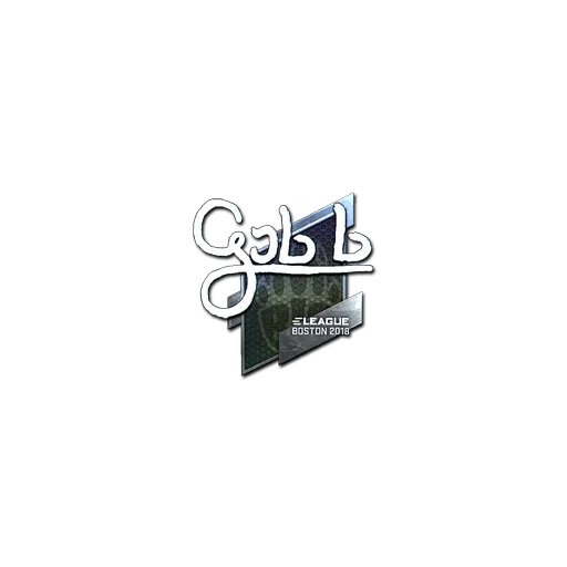 Наклейка | gob b (металлическая) | Бостон-2018