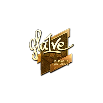 Sticker | gla1ve (Gold) | Boston 2018