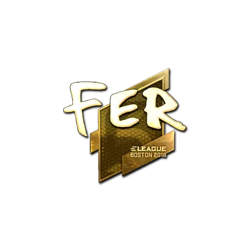 Sticker | fer (Gold) | Boston 2018
