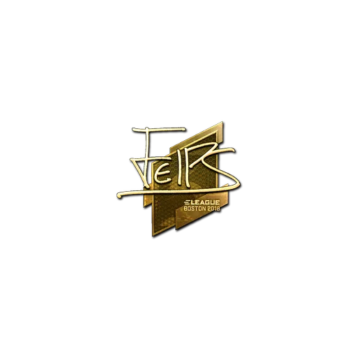 Наклейка | felps (золотая) | Бостон-2018