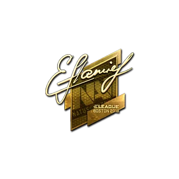 Sticker | flamie (Gold) | Boston 2018