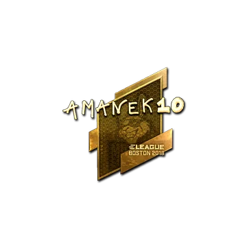 Sticker | AmaNEk (Gold) | Boston 2018