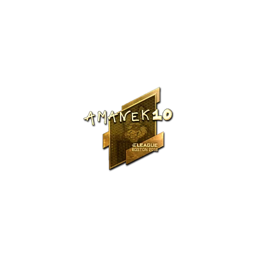 Наклейка | AmaNEk (золотая) | Бостон-2018