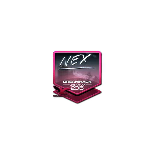 Наклейка | nex (металлическая) | Клуж-Напока-2015